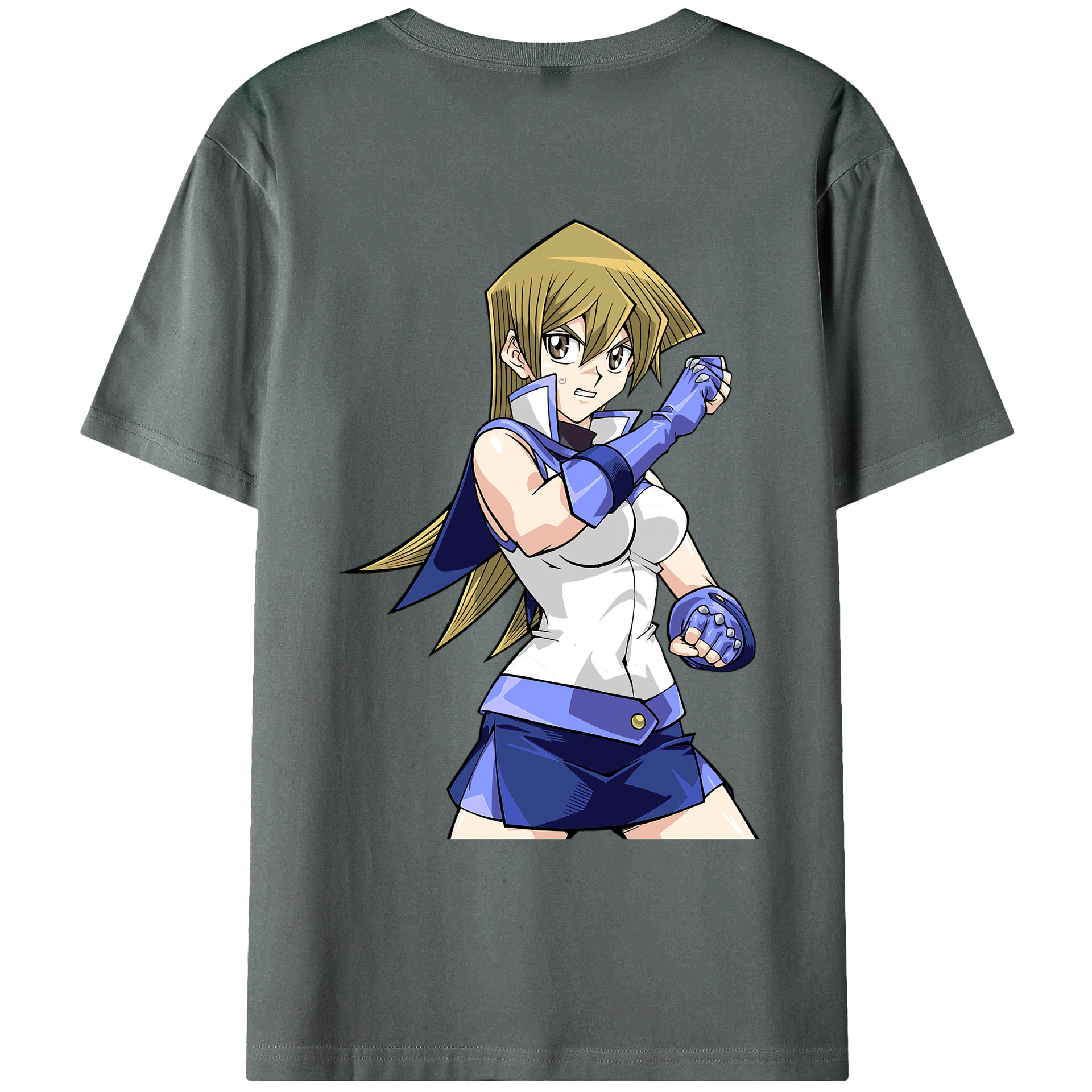 （画像用） 遊☆戯☆王 Yu-Gi-Oh! 綿100％ メンズ半袖Tシャツ（バックプリント） 通気性